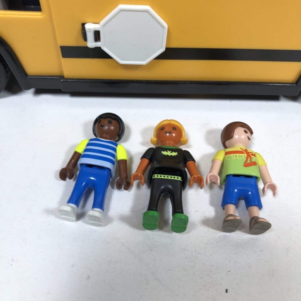 Playmobil School Bus 2011 With Working Lights #5940 - incomplete - Picture 2 of 7